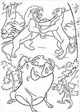 Lion Simba Nala Kleurplaten Kleurplaat Leeuwenkoning Lionking sketch template