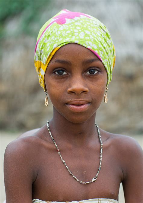 Benin West Africa Savalou A Beautiful Teenage Fulani Pe