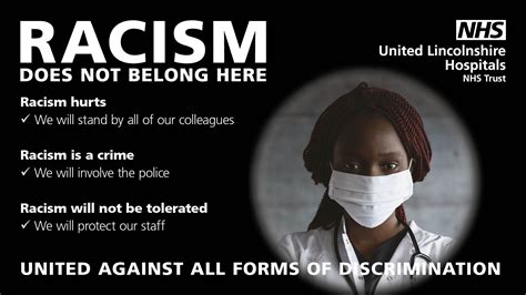 ulht racism poster united lincolnshire hospitals