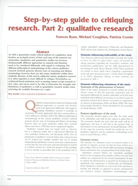 critique  research paper   critique  research