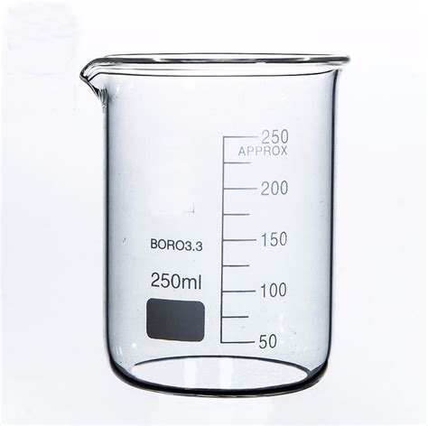 ml  form beaker chemistry laboratory borosilicate glass transparent beaker thickened