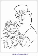 Coloring Frosty Part sketch template