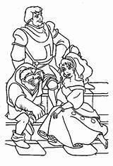 Quasimodo Phoebus Esmeralda sketch template