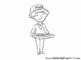 Coloring Sheets Deliveryman Printable Sheet Title sketch template
