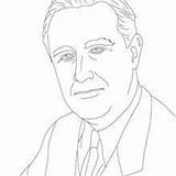 Roosevelt Franklin George Coloring Bush Pages President Teddy Getcolorings Hellokids sketch template