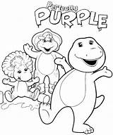 Barney Pages Coloring Printable Getcolorings sketch template