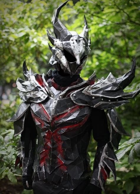 daedric armor skyrim  priamwolf  deviantart