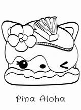 Num Noms Coloring Pages Aloha Pina Kids sketch template