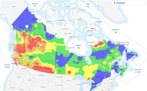 interactive map shows  risk  wildfires  british columbia