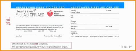 cpr card template  bls cpr card template  quick tips