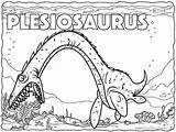 Coloring Plesiosaurus Pages Dinosaur Giant sketch template