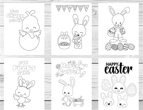 easter coloring pages printable etsy