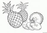 Ananas Abacaxi Colorear Colorare Frutas Disegni Obst Piña Colorkid Bambini Coloriages sketch template