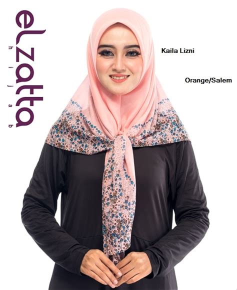 jual scarf elzatta hijab kaila lizni jilbab segi empat  lapak ghea