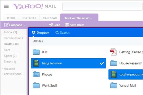 yahoo mail  dropbox integration  rival gmails drive trusted reviews