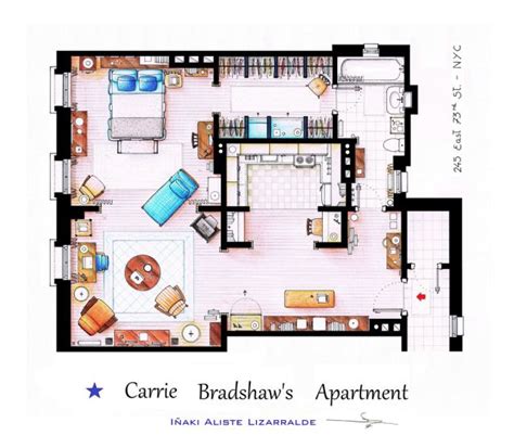 Artists Make Floor Plans Of Popular Tv And Movie Houses 14 Pics