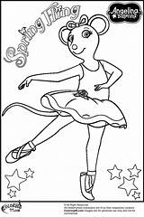 Ballerina Coloring Pages Printable Angelina Colouring Kids Getdrawings Getcolorings Fairy Princess Print Color Colorings sketch template