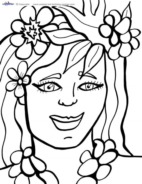 luau party coloring pages printable coloring pages
