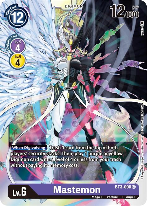mastemon release special booster digimon card game