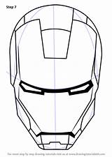 Helmet Sketches Drawings Ironman Outline Drawingtutorials101 Mans Masque Tutorials Appeared Faciles Casque Colorare Suspense Maschere Zeichnen Maschera Leicht Masken Superheld sketch template