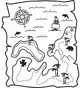Map Coloring Pirate Treasure Getdrawings sketch template