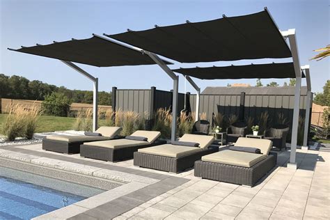 shadefxs newest product  freestanding retractable canopy offers functional shade  wind