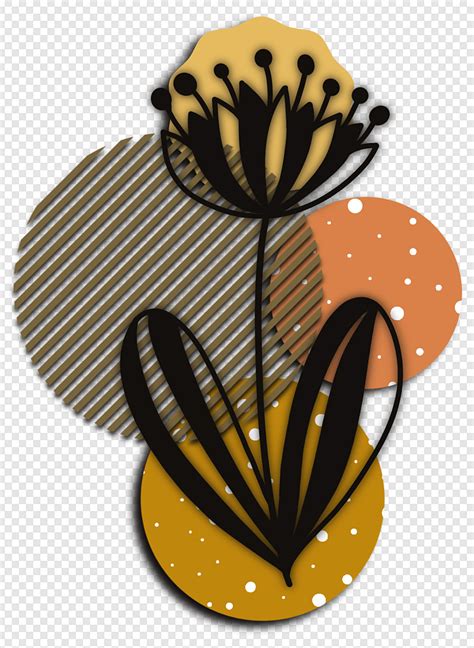gambar corat coret bunga abstrak  nada oranye  wallpaper