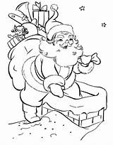 Santa Coloring Pages Claus Christmas Cute sketch template