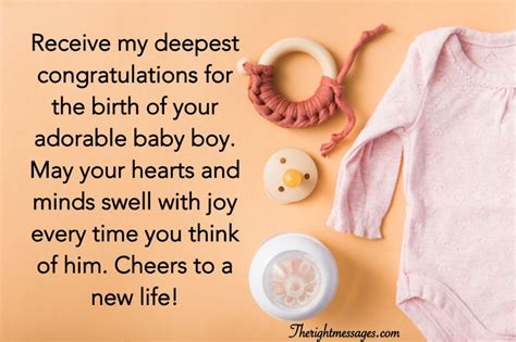 congratulation wishes   born baby boy   messages