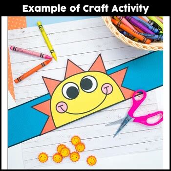 sun hat craft  crafty bee creations teachers pay teachers