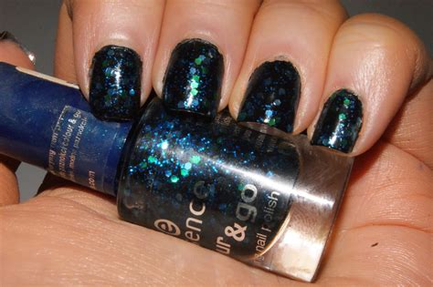 essence blue addicted nail polish review  sunday girl