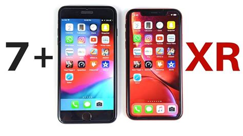 Iphone 7 Plus Vs Iphone Xr Speed Test Youtube