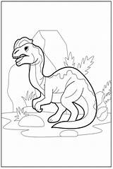 Dilophosaurus Coloring sketch template