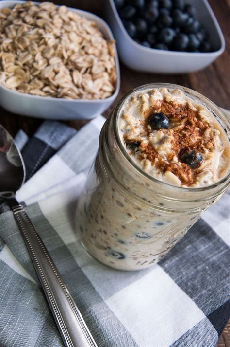 overnight oats  blueberries  cream feasting  fasting