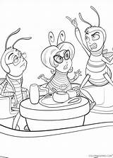 Coloring Bee Pages Movie Printable Coloring4free sketch template
