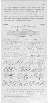 Exercises Spencerian Calligraphy Penmanship Script Copperplate Lettering Practice Alphabet Movement Writing Standard Hand Write Google Lessons Choose Board Drill Para sketch template
