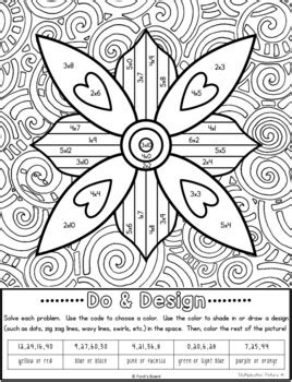 multiplication color  number multiplication coloring worksheets