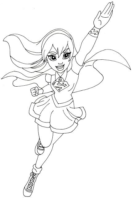 supergirl coloring pages  coloring pages  kids superhero