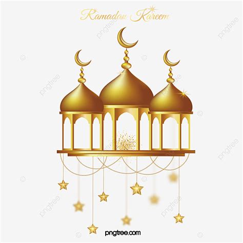 Golden Ramadan Muslim Church Star Gold Powder Hanging