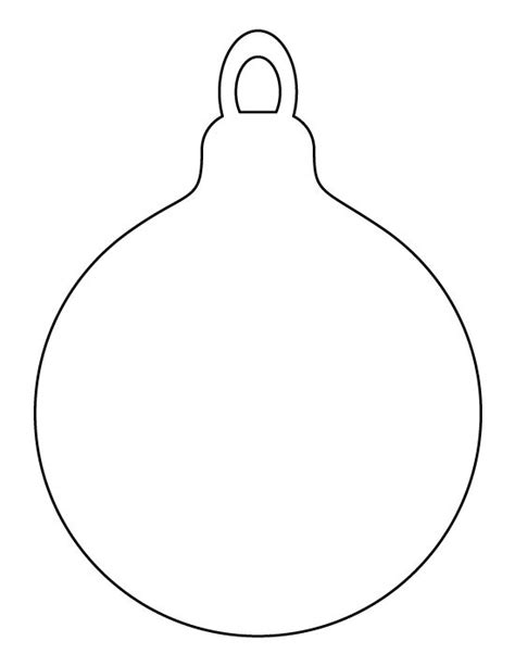 christmas ornament pattern   printable outline  crafts