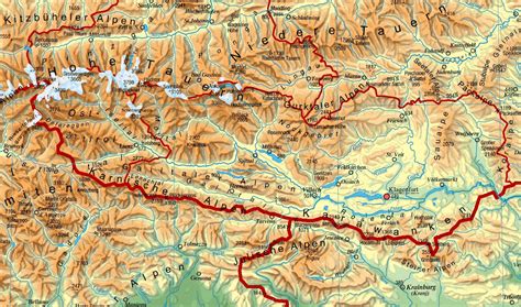 kaernten landkarte oesterreich alles ueber oesterreich community im