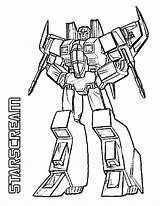 Coloring Pages Transformers Transformer Optimus Prime Starscream Scream Printable Comments Getdrawings Library Clipart Mask sketch template