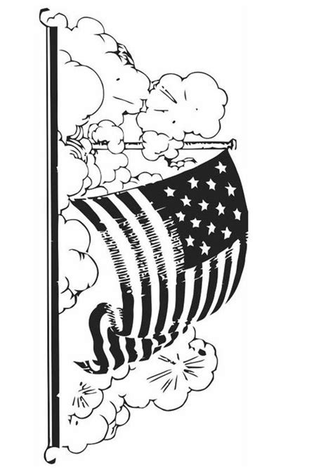 Dibujo Para Colorear Bandera De Estados Unidos Img 19823