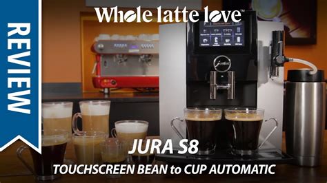 review jura  touchscreen automatic bean  cup coffee machine youtube