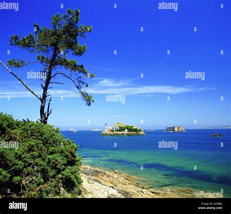 louet island  castle france brittany ile louet stock photo alamy
