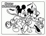 Coloring Mickey Halloween Mouse Pages Popular sketch template