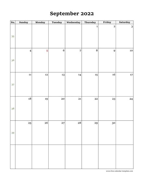 september  monthly calendar printable september calendar