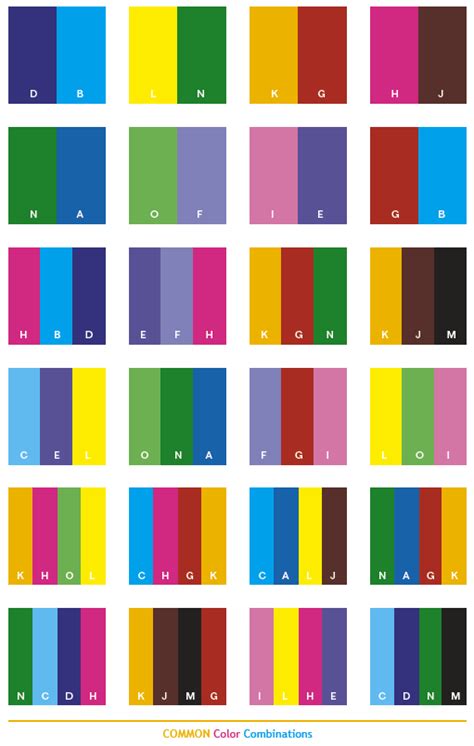 common color schemes color combinations color palettes  print
