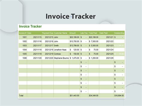 excel  simple fresh invoice trackerxls wps  templates