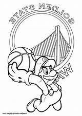 Warriors Golden State Coloring Pages Clipartmag Drawing sketch template